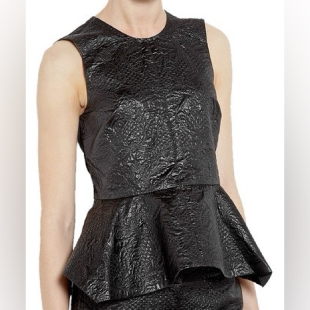 Elizabeth and James Black Yumi Peplum Top